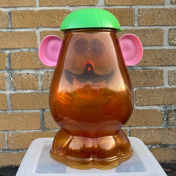 Giant Mr. Potato Head Container 2 Regular Potato Heads 2 Mini Heads Many Parts - Picture 4 of 15